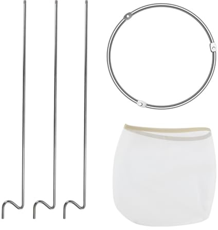 Orivin 1 Set Jam Strainer Stand with Reusable Fine Mesh Filter Bag - Easy Clean Home Sieve for Coffee/Juice