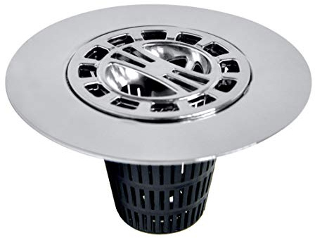 Danco, Inc. 3-Inch Hair Catcher for Stand-Alone Shower 10529, Pack of 1, Chrome in-Drain