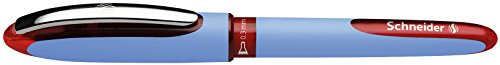 Schneider 183402 Schreibgeräte Tintenroller One Hybrid N 03, Hybrid-Needlespitze, 0,3 mm, rot,