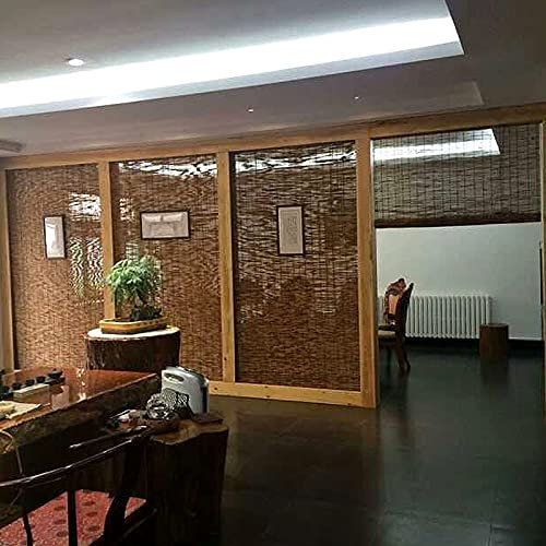 Tenda a Rullo in Bambù Ecologico,Avvolgibile Bamboo Moderne,Tenda in Bambù Filtranti per La Luce,Tapparella a Carrucola in Bamboo,per Esterni/Interni/Dimensioni Personalizzate (W50xH90cm/20x35)