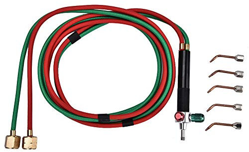 Bijoux Micro Gaz Petit Chalumeau Soudage Pistolet à Souder Kit De Soudage Avec 5 Embouts Embouts à Souder Pour Bouteilles D'oxygène, Tuyaux