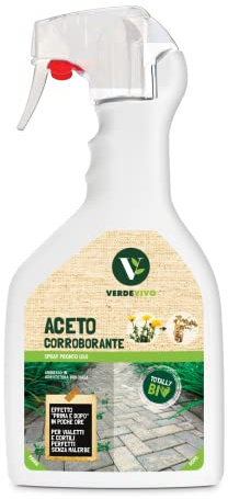 VerdeVivo Aceto Spray Pronto all'Uso: Corroborante per il Controllo delle Malerbe