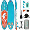 FunWater Aufblasbares Stand Up Paddle Board Surfbrett SUP Komplettes Paddleboard Zubehör Verstellbares Paddel, Pumpe, Reiserucksack, Leine, wasserdichte Tasche, Erwachsene Paddelboard