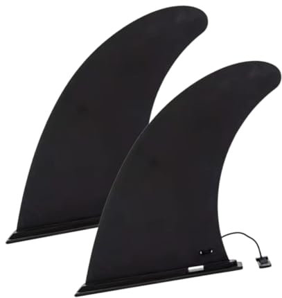 2 Pack Universal Abziehbare Mittelflosse Surfbrett SUP Longboard Finne Ersatz für aufblasbare Paddleboard Flossen Nylon Verstärkte Sicher Surfbrett Sup Finne für Sup Board Aufblasbares Kayak
