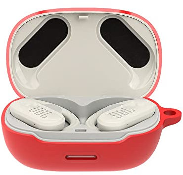 FTRONGRT Bluetooth-Kopfhörer Schutzhülle für JBL Endurance Peak 2, Stoßfest, Bluetooth-Kopfhörerhülle aus Silikon mit JBL Endurance Peak 2 Bluetooth-Kopfhörer. -Schwarz