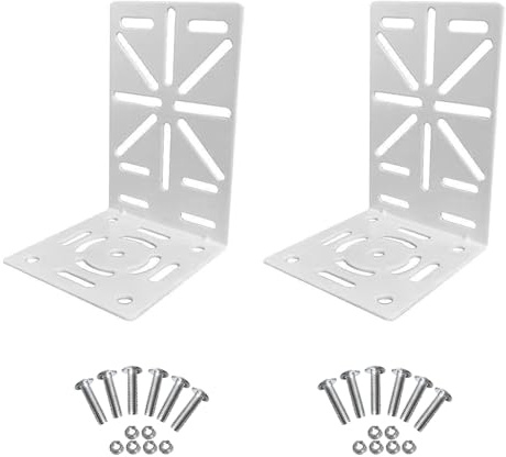 Soporte Para Cámara De Vigilancia, Soporte De Techo De Pared En Forma De L Para CáMaras De Tv Cámaras Ip De Cámara Domo Ptz Patrón De Orificios Universal Adecuado Para Uso En Interiores 2 Juegos