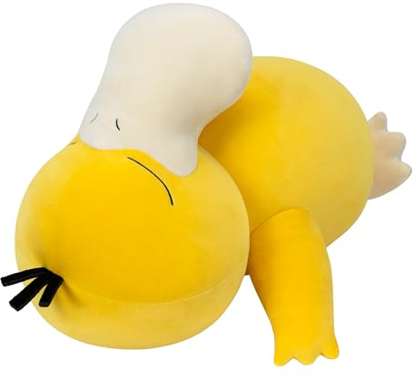 Pokémon PKW3675-45cm Schlafendes Plüsch - Enton, offizielles Plüsch