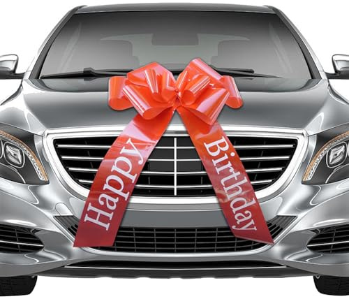 ZephyrCraft Fiocco Grande per Auto (Rosso, 30), Fiocchi Giganti per Confezioni Regalo di Auto Nuove, Enormi Fiocchi Decorativi per Regali, Fiocchi per Feste