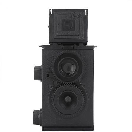 Cámara de película vintage, cámara clásica TLR de 35 mm, equipo de fotografía reutilizable, accesorios ligeros de cámara réflex doble, equipo de fotografía de estilo retro para los amantes de la