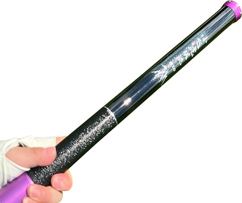 Bastone da pesca telescopico in fibra di carbonio, canna da pesca tenkara portatile, ultraleggera, pieghevole, kit completo, canna da pesca in bambù per tutte le acque (canna da pesca viola, 4,5 m e