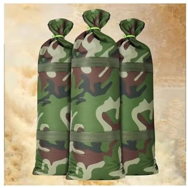 Hochwassersäcke, Spezielle Sandsäcke Zur Hochwasserkontrolle, 3er-Pack Sandsäcke Aus Oxford-Stoff, Wasserdichter Sandsack Zur Hochwasserkontrolle Zum Schutz Von Türen Und Garagen(30x70cm)