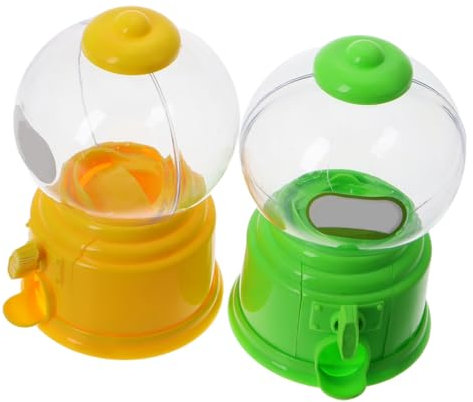SUPVOX 2pcs Mini Candy Dispenser Machine Toy Creative Sweet Storage Box for Boys and Girls Party Classroom Decoration