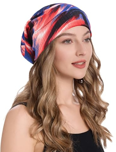 ZLYC Damen Chemo Turban Hut Kopftuch Headwraps Flower Beanie Strickmützen