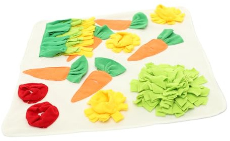 ERINGOGO Haustier Schnüffelmatte Aus Stoff Langlebig Langsamfütterung Futtermatte Für Kaninchen Hamster Trainingsunterlage Für Kleine Nagetiere