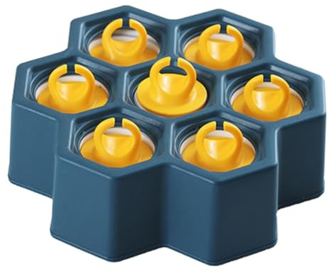 Artibetter Moldes De Plástico Para Hacer Helados Reutilizables Diseño De Dibujos Animados Azul Marino Para Bricolaje En Congelador Juego