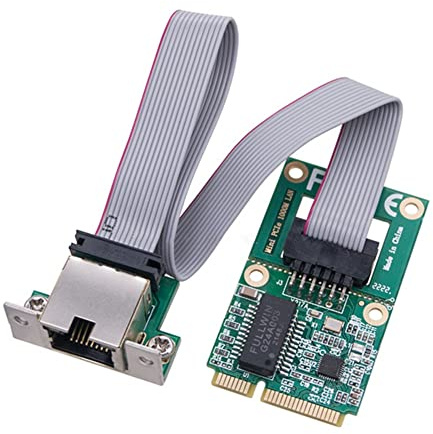 Ehwisbe Nueva Mini Tarjeta de Red PCI-E 1000Mbps Gigabit Ethernet Nic Adaptador RTL8111F PCI Express 10/100/1000M RJ45 LAN