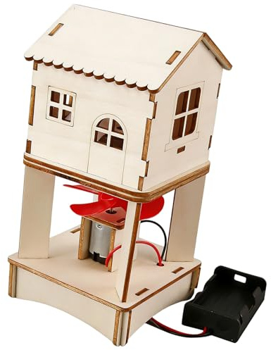Juguetes educativos de madera, generador de energía eólica, hogar, proyecto de ciencia mecánica, experimento para aulas, juguetes educativos
