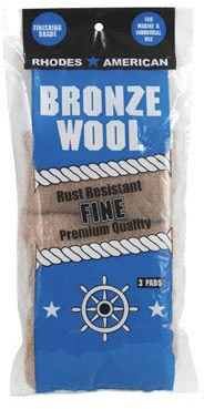 Rhodes American Bronze Wool 0 Grade Fine Steel Wool Pad