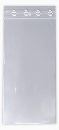 Lot de 500 Sachets 100 x 200 mm fermeture zip Transparent - Sachet fermeture zip 10 x 20 cm 50µ sac plastique compatible alimentaire et congélation de marque UNIVERS GRAPHIQUE REF UGS08-500