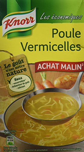 Knorr Soupe les Économiques Poule Vermicelles 1 L - Lot de 4