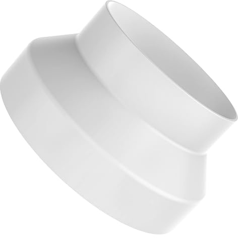 Hon&Guan 200mm auf 150mm Rohr Reduzierstück Adapter, Reduzierverbinder Abluftschlauch Adapter, Runden Reduzier Kanal für Rohrventilator Lüftungsrohr Trockner Klimaanlage Dunstabzugshaube