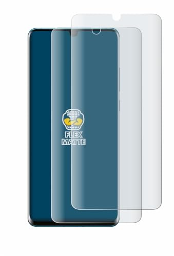 BROTECT Schutzfolie für Huawei P30 Pro New Edition | 2 Stück Entspiegelnder Displayschutz Made in Germany Matte Full-Screen Folie Full-Cover 3D Curved Anti-Reflexion Montage Kit