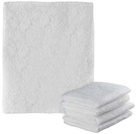 Relaxdays Filtros Campana Extractora, Set de 5, Recortables, Fieltro Colector de Grasa, 47 x 59 cm, Blanco