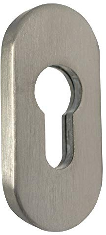 FELGNER Schutzrosette 4100 PZ - 9 mm | Zylinderschutz für Profilzylinder | Schlüsselrosette Schieberosette mit ovaler, moderner Form | Lochabstand 50 mm