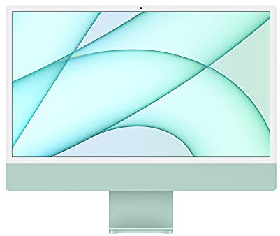 Apple 2021 iMac All-in-One Desktopcomputer mit M1 Chip: 8-Core CPU, 7-Core GPU, 24 Retina Display, 8 GB RAM, 256 GB SSD Speicher, 1080p FaceTime HD Kamera. Funktioniert mit iPhone/iPad, Grün