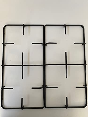 COMPATIBILE CON SAMET SET 2 GRIGLIE DI RICAMBIO PER CUCINA A GAS P 4751 SMALTATE NERE LUCIDE