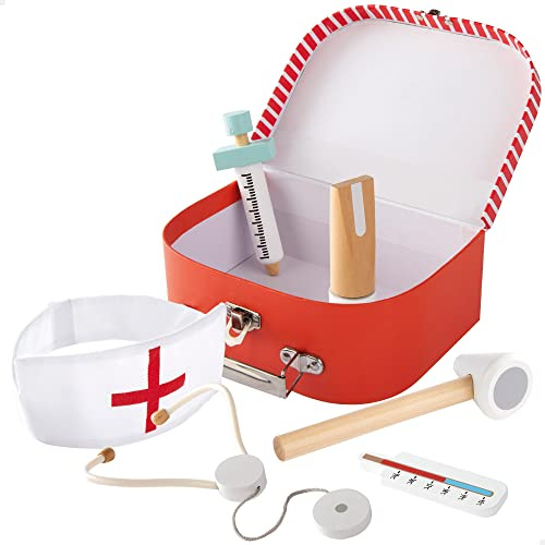 ColorBaby WOOMAX 49301 – Woomax-Set en Bois Doctor + 3a