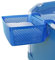 Carrie Box Cesta de Almacenamiento Junto a la Piscina, Color Azul, Caja de Piscina Hecha de plástico Reciclado, Accesorios de Piscina, Caja de Almacenamiento, Soporte para Bebidas y Vasos, Fabricado