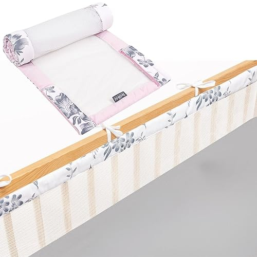 Bettumrandung Babybett, Kinderbett Umrandung 360x30 cm Bettumrandung, Nestchen Babybett Umrandung, gitterbett schutz