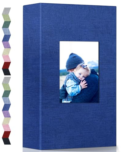 popotop Photo Album 4x6-300 Photos Linen Cover Photo Books with 300 Horizontal Pockets,Slip-in Picture Albums for Family Wedding Anniversary Baby Vacation Pictures
