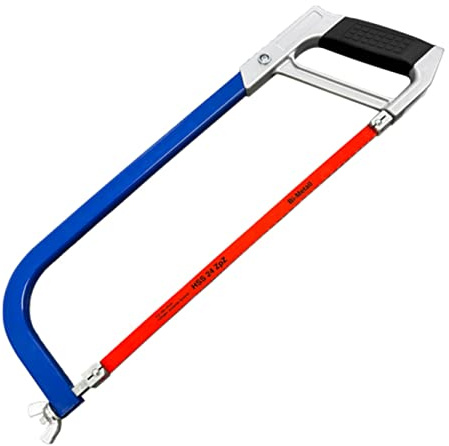 Karl Dahm Metallsäge mit 300 mm Sägeblatt I Bügelsäge mit ergonomischem Softgriff & Vierkantrohr I Eisensäge I Optimale Säge für Metall – 12891