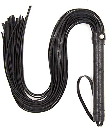 chenyesun Fouet Cravache d'équitation Fouet pour Les Sports D'équitation en Plein Air, L'entraînement à L'équitation Et Plus,Whip Performance Prop Flogger (Noir)