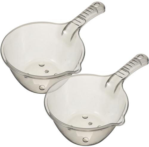 BESTonZON Piccolo 2 Pz Paletta Da Bagno Mestolo Per Lacqua Bagno Paletta Per Il Lavaggio Dacqua Di Rubinetto Dellacqua Cucina Paletta Per Il Bucato Mestolo D'acqua Vasca Da Bagno Portatile
