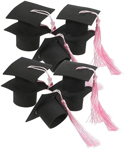 Parliky Graduation Cap Cake Decorations Bachelor Hat Cupcake Toppers for Party