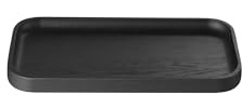 blomus Serviertablett -OKU- | Dekotablett aus FSC zertifiziertem Eichenholz | Farbe Schwarz | 12L x 25B x 2H cm | Größe S
