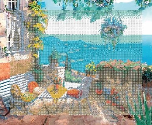 Diamond Painting Mediterraner Meerblick 50 x 40 cm