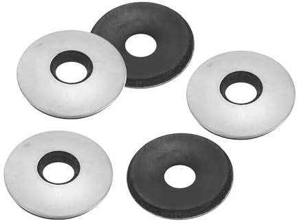 PATIKIL Rondelle di Tenuta Gomma EPDM Guarnizione, 6,3x19 Mm, 50Pz 201 Rondelle Gomma Neoprene Sigillante Acciaio Inossidabile Guarnizione per Fornitura di Bulloni Marino (#14x1/4)