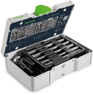 Festool Bohrer- & Bit-Set SYS3 S 76-BB-Set - Centrotec | SDS-Hammerbohrer, Forstnerbohrer, Holzspiralbohrer und Bits im Systainer – für Holz, Beton und Metall