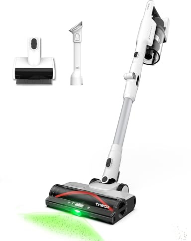 Tineco 185W Cordless Vacuum Cleaner Pure ONE A50S Plus, 70Min Runtime, 1L Larger Dustbin, 3DSense Power Brush, PureCyclone Tech, Easily Tackles Large Debris