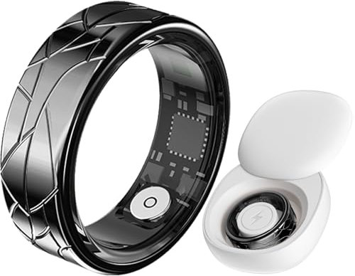 findtime Smart Ring Smartringe für Herren Damen Fitnessring Schrittzähler Schlaf Ring Herzfrequenz Fitness Tracker Ring Kalorien Health Sport Smart Ring Android iOS Gesundheitsring Pulsmesser