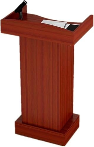 XAoSCd Rednerpult Podiumständer, Podium Holzständer Podiumständer Podium Bodenrednerpult Holzboden Sound Rednerpult Sprechpult Mit Schublade Präsentationspodium Kirche Für Kirche,Black