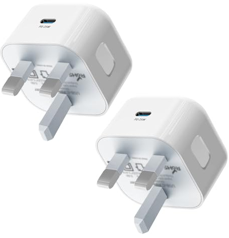 USB C Charger, iPhone Charger PD 25W Fast Charging Wall Charger USBC Power Adapter Type C Brick Cube for iPhone 16/15/14/13/12/11[1 Pack]