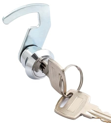 Entgoinggo Registrierkassenschloss mit Schnellclip (A) | Für POS-Schubladen, Geldkassetten, Metallschränke, Fitnessstudio-Schließfächer, Flugboxen