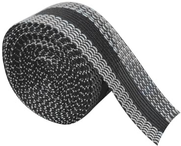 Dianeil Saumband 10M Bügelnband zum Aufbügeln Bügelkleber Waschfest Nahtband für Hosen Kleidung Stoffe Gardinen Vorhänge (Schwarz, 2.4cm Breit)