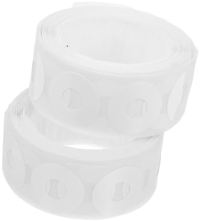 Uonlytech Pegatinas de Refuerzo Redondas de Pvc en Color Blanco para Reparación de Agujeros Perforados, 500 Unidades, Fáciles de Usar para Proyectos Artísticos y Organización