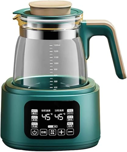 Electric Kettle 1.3L | Fast Heating & Quiet Boil | LED Touch Screen & Temperature Control | 72H Keep Warm | 360° Chassis Heating | Borosilicate Glass